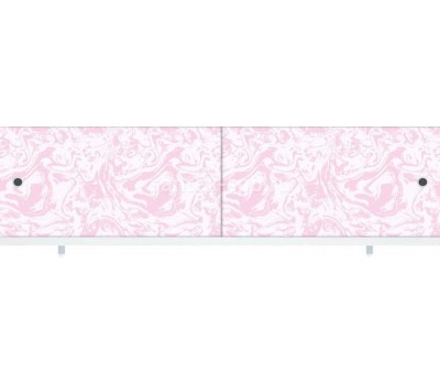 Экран п/в "Кварт" 2дв. с креп. 1,68 м (55-60) Мрамор розовый